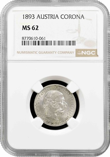 Austria crown 1893 ngc - 1,