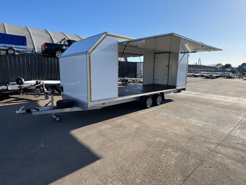 Box trailer car - trailer, transporter