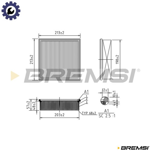 Air filter fa1641 - filter,