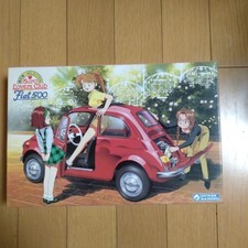 Gunze Sangyo 1/24 Fiat 500 Euro Lovers Club Plastic Model Anime Character Theme