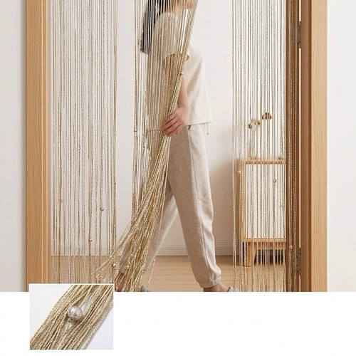 Home crystal string doorway - home,