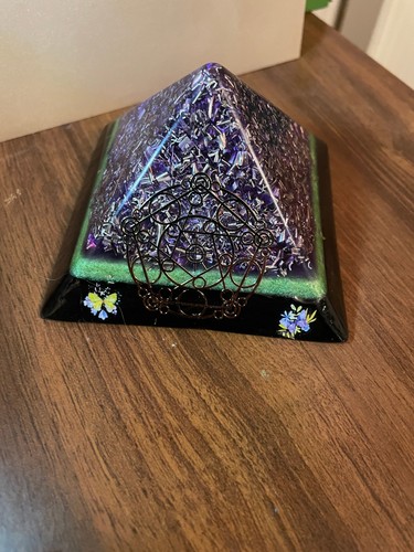 Orgone amethyst pyramid - orgone,