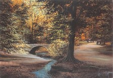 KEVIN PLATT PAINTINGS TOPOGRAPHICAL POSTCARD UNUSED V GD MINT