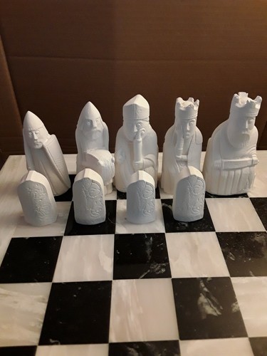 Medieval chess set - chess,