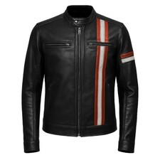 Men's Vintage Black Leather