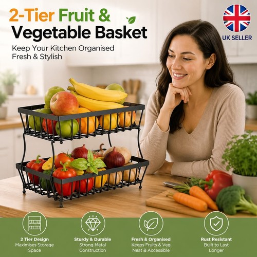 Tier fruit storage basket - fruit,