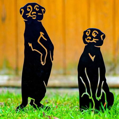 Meerkats decor metal - metal, animal