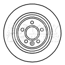 2x Brake Discs Solid For Volvo