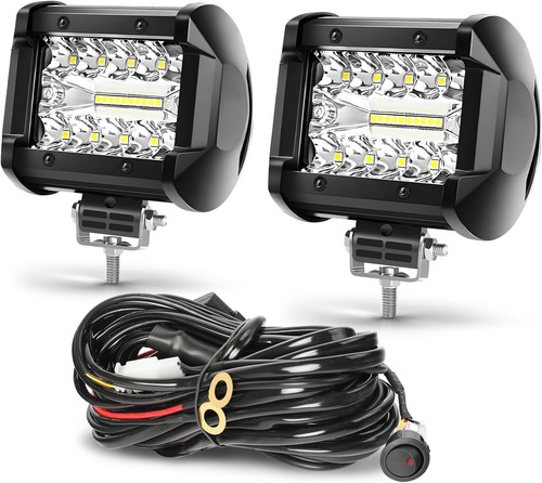 4inch white led work - work, bar