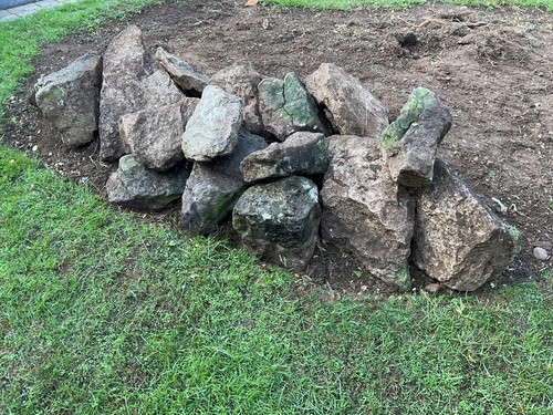 Garden rockery stones - garden,