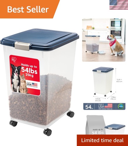 54lbs navy dog food storage - navy,
