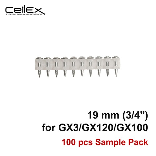 100x collated concrete nails - 100x,