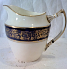 Rare Vintage 1920's Wetley China Blue and Gold Creamer Milk Jug Exc