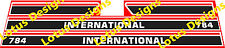 international 784 Tractor stickers / decals 