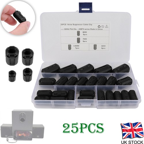 25x clip ferrite core ring - 25x, on