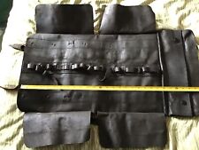 VINTAGE LEATHER TOOL ROLL OLD