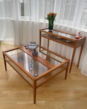 Italian Cherry Wood & Glass