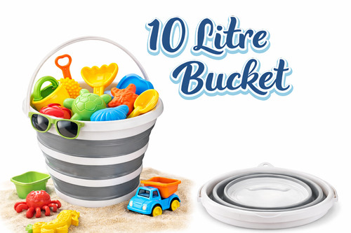10l collapsible beach - collapsible, bucket