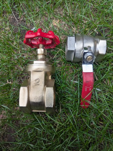 Brass gate valve - valve, inch