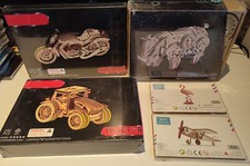 Choice of 5 Wooden Model Kits Decorative & Mechanical Wood Construction STEM Art