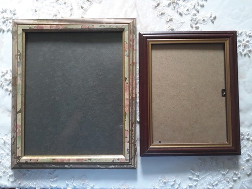 Two wooden glass photo - photo, frames