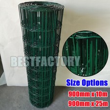 PVC Coated Wire Mesh Fencing Green Galvanised Garden Fence Welded Wire Mesh UK