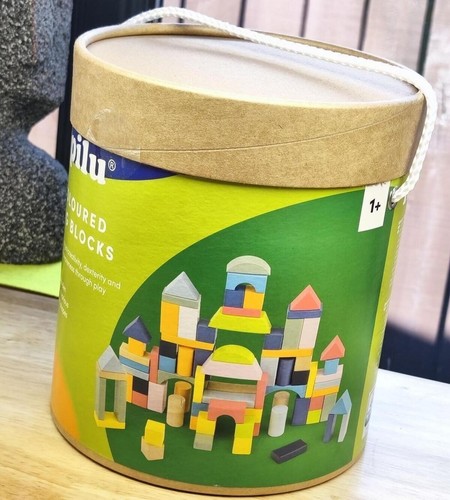 Wooden building blocks set for - building,