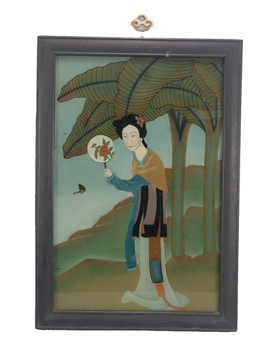 Chinese reverse glass - , painting