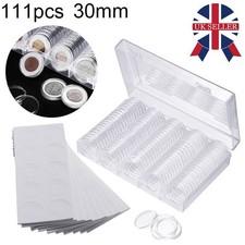 100PCS 30mm Coin Cases