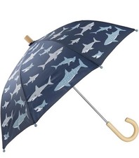 Hatley Boy's Printed Umbrella, Shark Frenzy, One Size