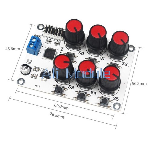 4v 6 channel knob - dc,