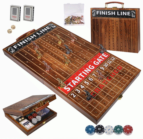 Wooden finish line - wooden, horse