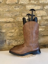 Mens Brown USA Flag Cowboy