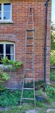 Amazing Vintage Wooden Window Cleaners Ladder 