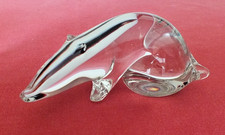 SOLID LANGHAM? GLASS BADGER PAPERWEIGHT / ORNAMENT