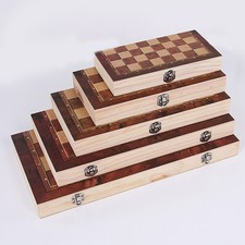 Folding Wooden Chess Set Board