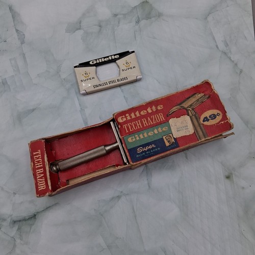 Vintage gillette tech safety - ,