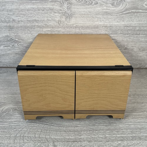Faux wood drawer storage - wood, cd