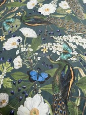 Peacock Velvet Fabric