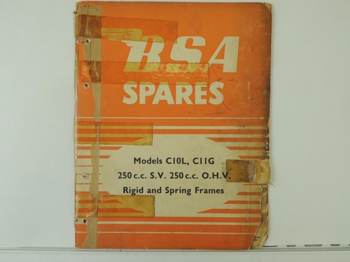 1954 bsa motorcycle spare - motorcycle,