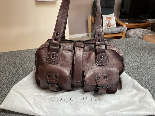 Coccinelle leather shoulder - leather,