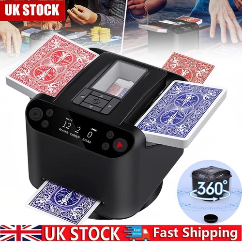 Automatic card shuffler and - shuffler,