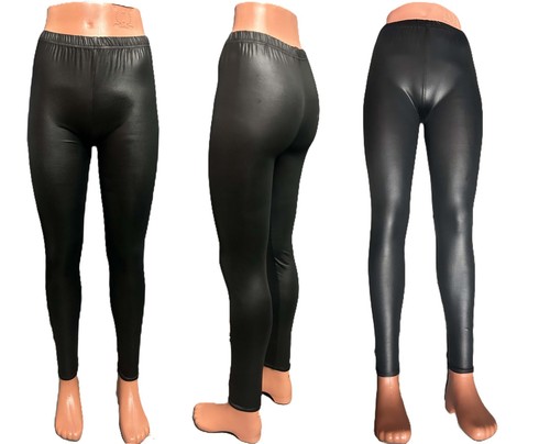 Black wet look - leggings, sexy