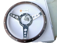 Classic Mini Wood Steering-Wheel Semi Dished 13" High Quality Finish