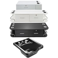 VEVOR Wall Mount Styling Station Beauty Salon Equipment Locking Storage Barber