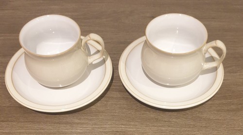 Denby linen cups and - 2,