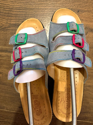 Fly flot women blue - fly, suede