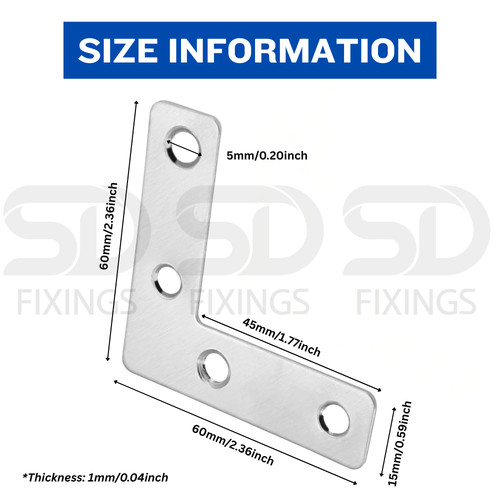 5pcs 10pcs angle - l, brackets