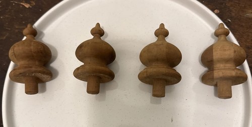 Antique clock finials set - antique, of