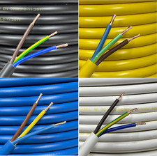 3 Core Round PVC Wire 1.5m